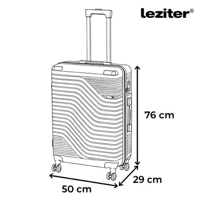 TraveLux Urban XIX gurulós bőrönd szett fekete