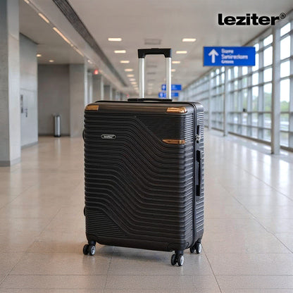 TraveLux Urban XXI gurulós bőrönd szett fekete