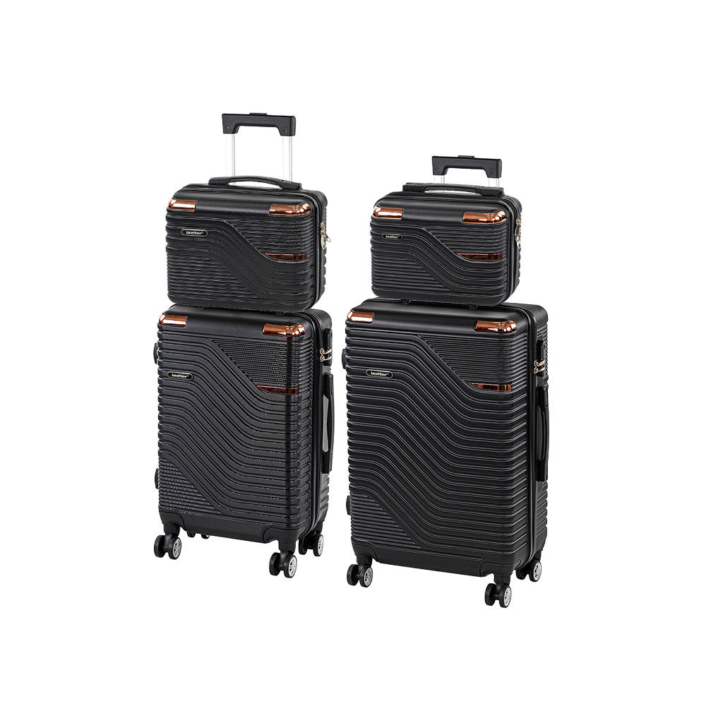 TraveLux Urban XXII gurulós bőrönd szett fekete