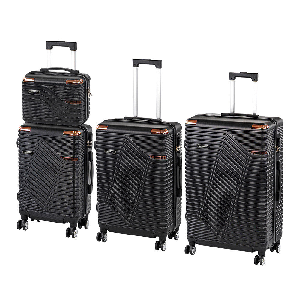 TraveLux Urban XXV gurulós bőrönd szett fekete