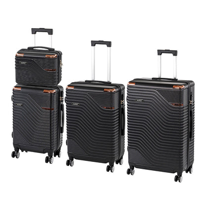 TraveLux Urban XXV gurulós bőrönd szett fekete