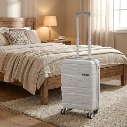 TraveLux Voyager VI gurulós bőrönd szett szürke