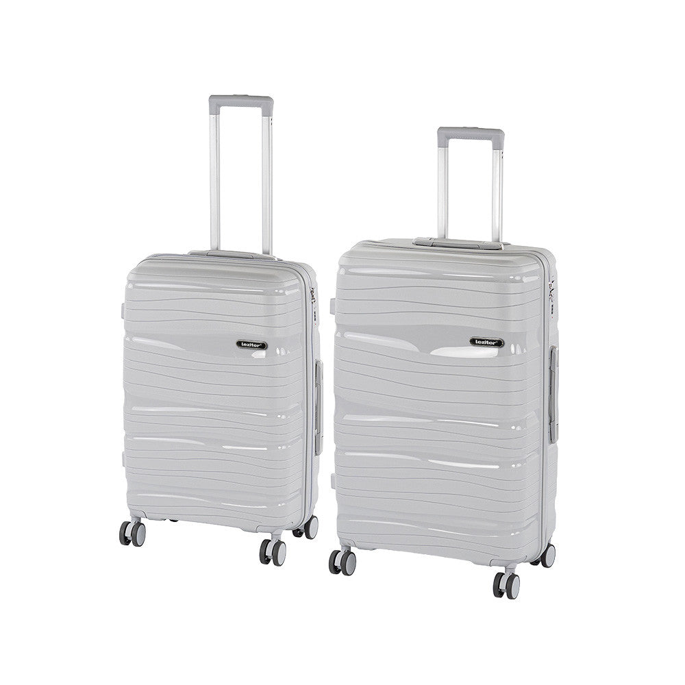 TraveLux Voyager VII gurulós bőrönd szett szürke