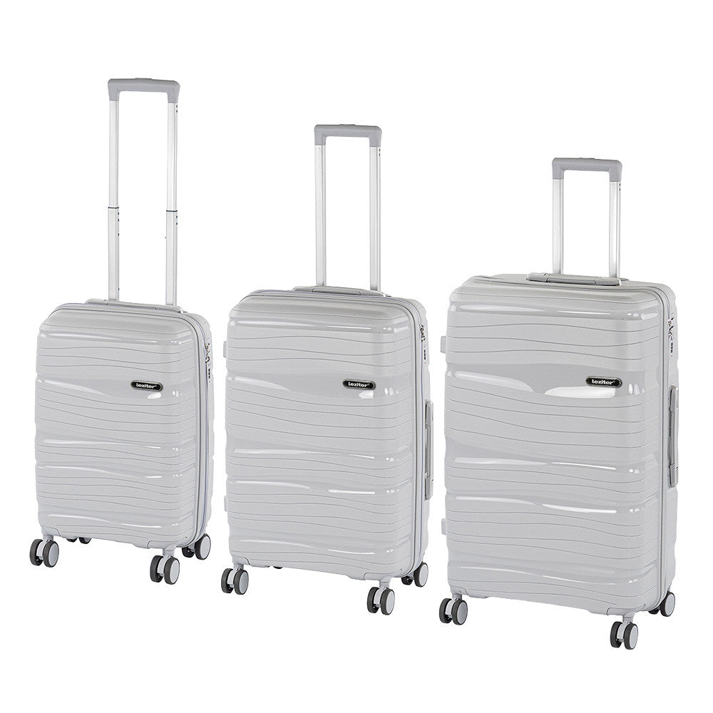 TraveLux Voyager XI gurulós bőrönd szett szürke