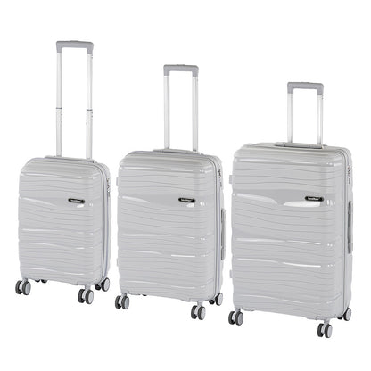 TraveLux Voyager XI gurulós bőrönd szett szürke
