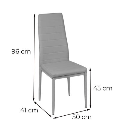 Verna 4+1 étkező garnitúra fekete-fekete