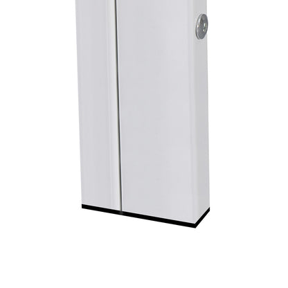 Ezra 140 cm szögletes üveg étkezőasztal fehér