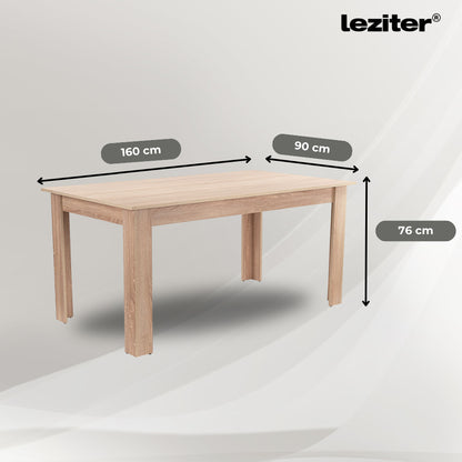 Leon 6+1 étkező garnitúra sonoma tölgy-fekete