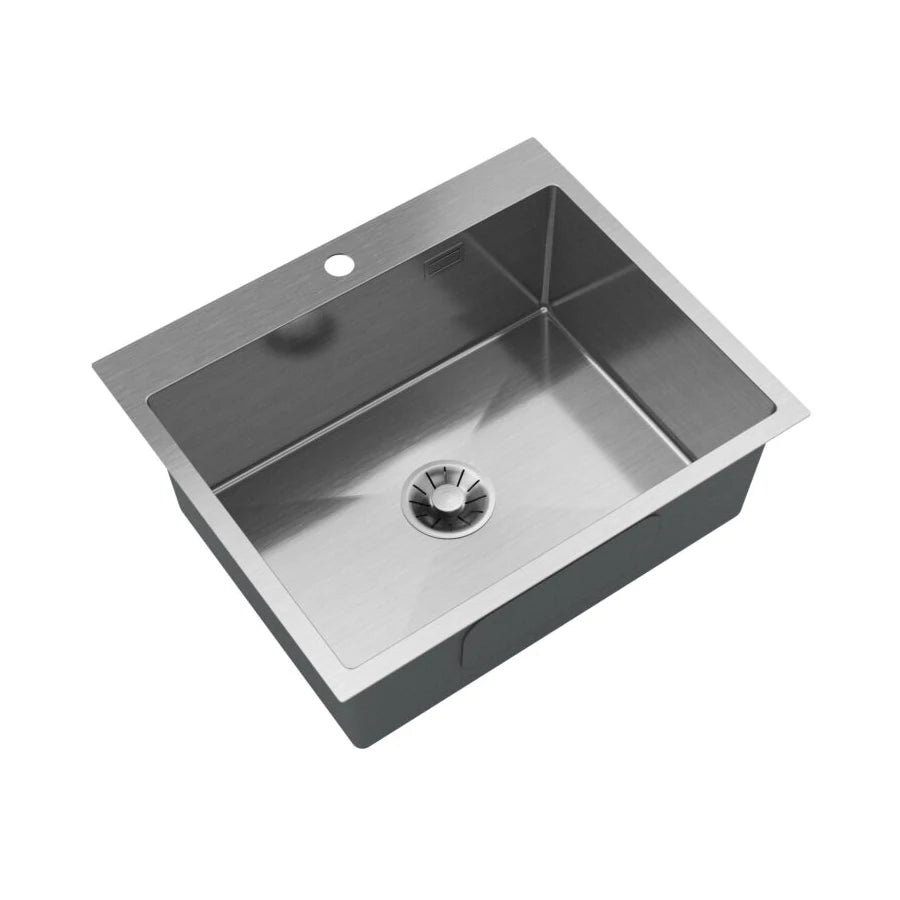 Lavre S6050 Egymedencés Szálcsiszolt Acél Mosogató -  600x500 mm