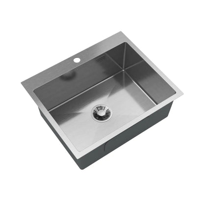 Lavre S6050 Egymedencés Szálcsiszolt Acél Mosogató -  600x500 mm