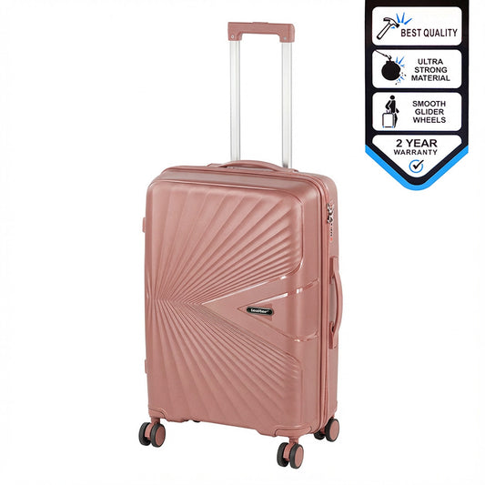 TraveLux Endure közepes bőrönd keményfedeles 68x45x25 cm barackrózsaszín