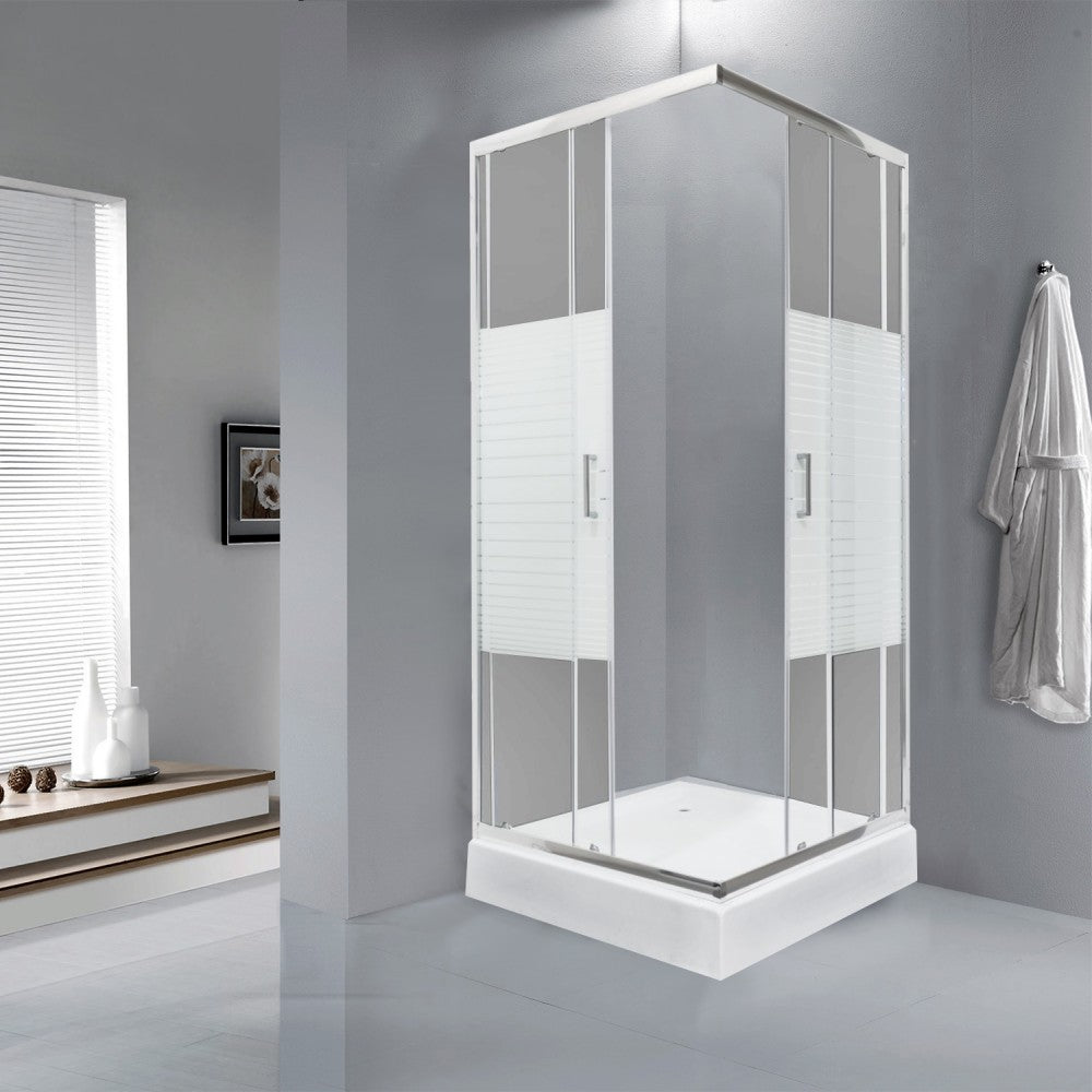 Madera 90 szögletes zuhanykabin tálcával 91x91x206 cm