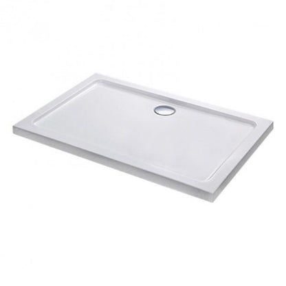 Modena Slim aszimmetrikus szögletes akril zuhanytálca, 8x1x5,5 cm-es méretben