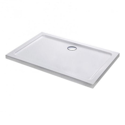 Modena Slim aszimmetrikus szögletes akril zuhanytálca, 8x1x5,5 cm-es méretben