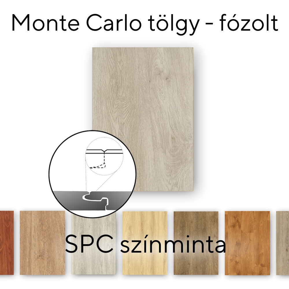 Leziter Monte Carlo tölgy Vinyl SPC fózolt padló minta/db