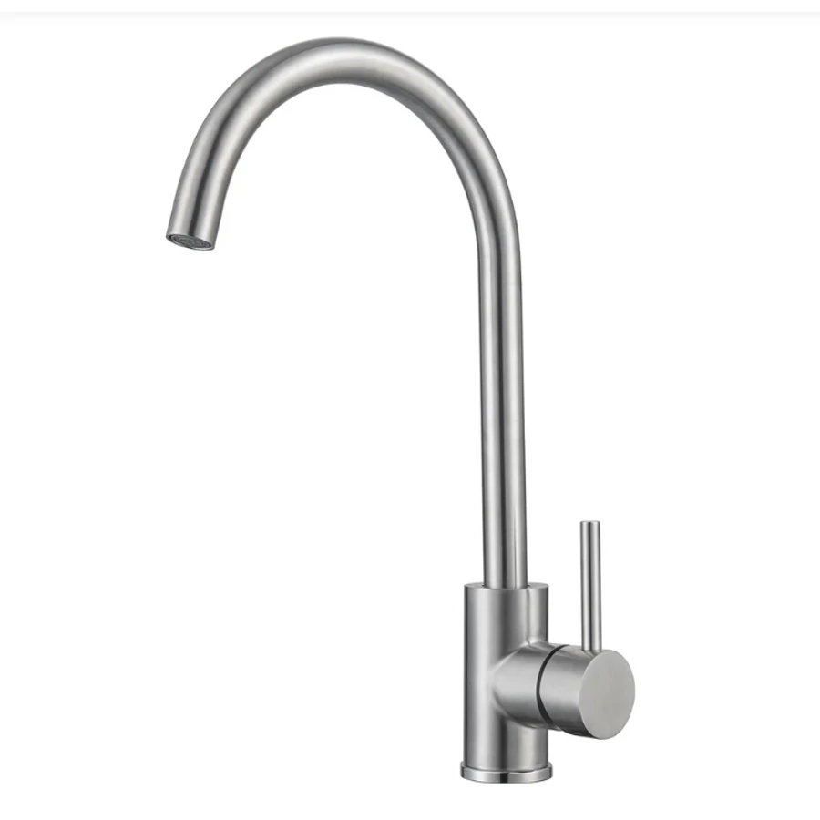 Melanstar Cook Állló Konyhai Mosogató Csaptelep - Inox