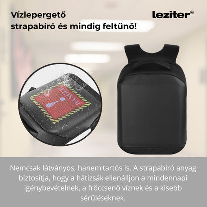 Pixa ledes okos hátizsák kék