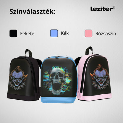 Pixen ledes okos hátizsák kék