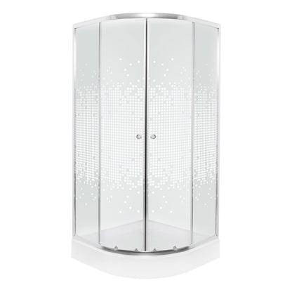 Pixel White 8 íves zuhanykabin zuhanytálcával