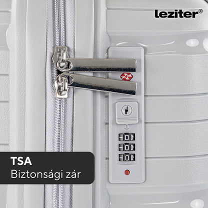 TraveLux Voyager kabinbőrönd keményfedeles levehető kerékkel 55x40x20 cm szürke