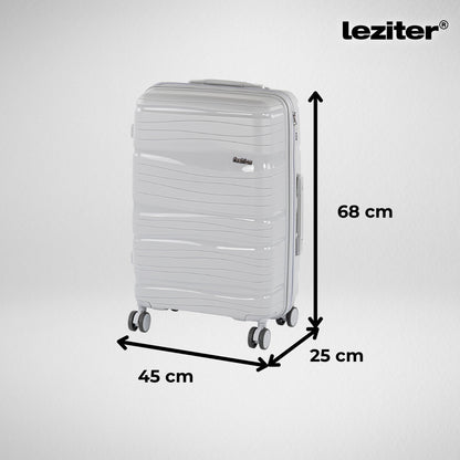 TraveLux Voyager közepes bőrönd keményfedeles 68x45x25 cm szürke