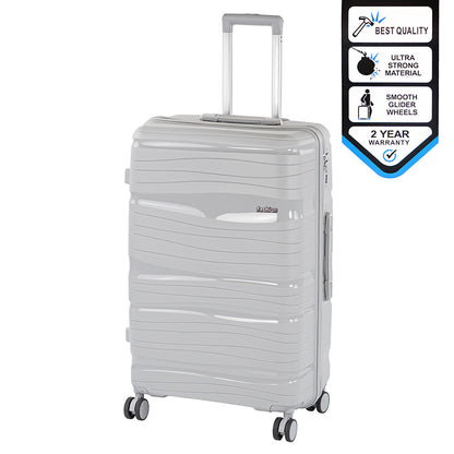 TraveLux Voyager nagy bőrönd keményfedeles 76x50x29 cm szürke