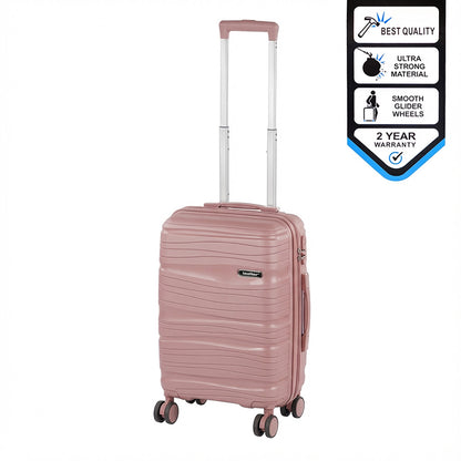 TraveLux Voyager kabinbőrönd keményfedeles 55x40x20 cm mályvarózsaszín