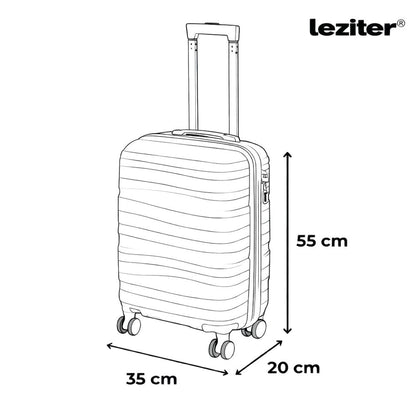 TraveLux Voyager kabinbőrönd keményfedeles 55x40x20 cm mályvarózsaszín