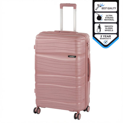 TraveLux Voyager nagy bőrönd keményfedeles 76x50x29 cm mályvarózsaszín