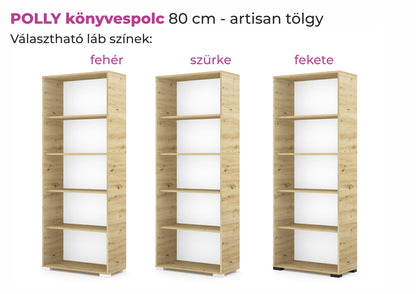 Polly könyvespolc 80 cm