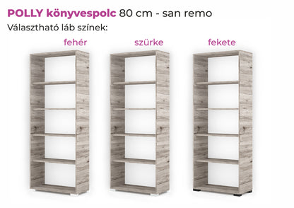 Polly könyvespolc 80 cm