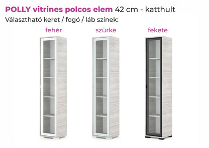 Polly vitrines polcos elem 42 cm