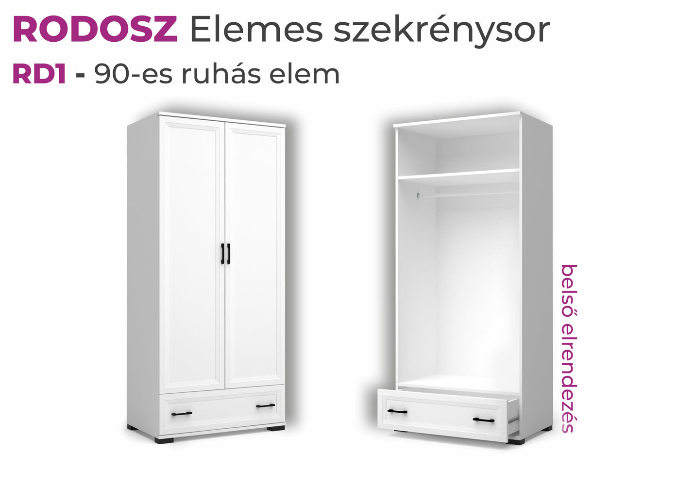 Rodosz szekrénysor 340cm és 390cm-es méretben