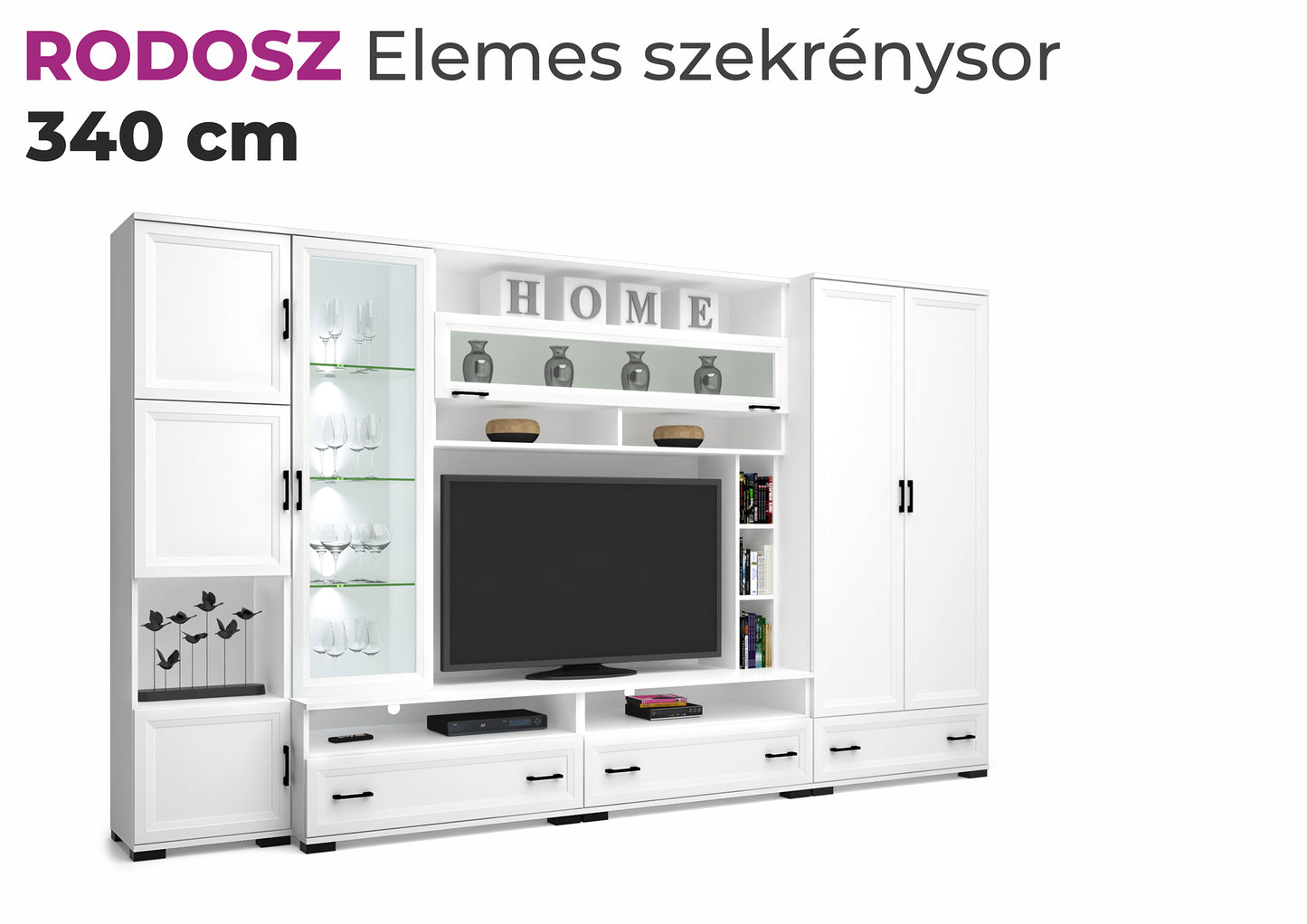 Rodosz szekrénysor 340cm és 390cm-es méretben