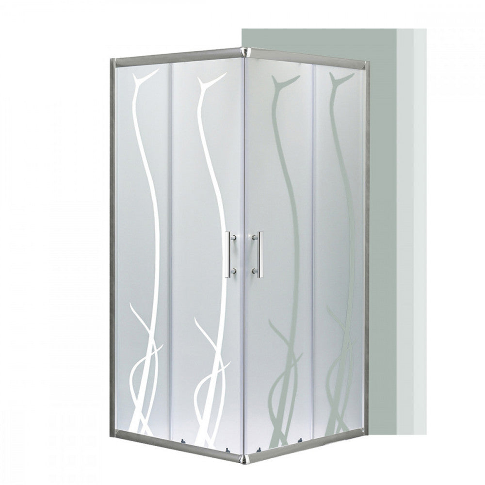 Spirit BAMBOO 8x8 szögletes zuhanykabin, zuhanytálca nélkül