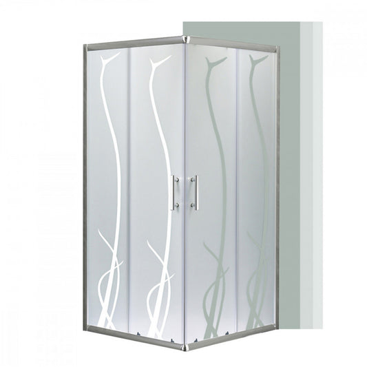 Spirit BAMBOO 8x8 szögletes zuhanykabin, zuhanytálca nélkül