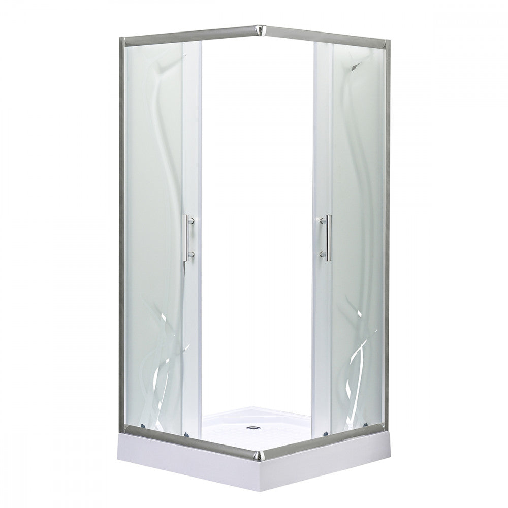 Spirit BAMBOO 8x8 szögletes zuhanykabin, erősített akril zuhanytálcával_2