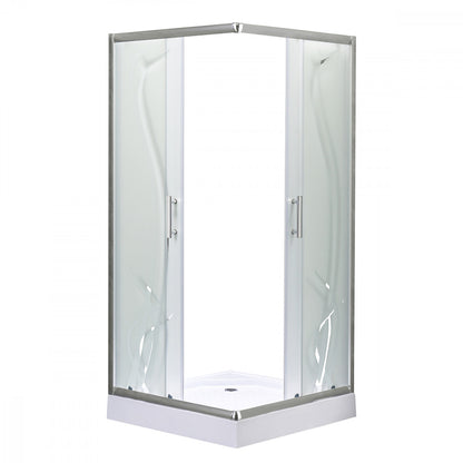 Spirit BAMBOO 8x8 szögletes zuhanykabin, erősített akril zuhanytálcával_2