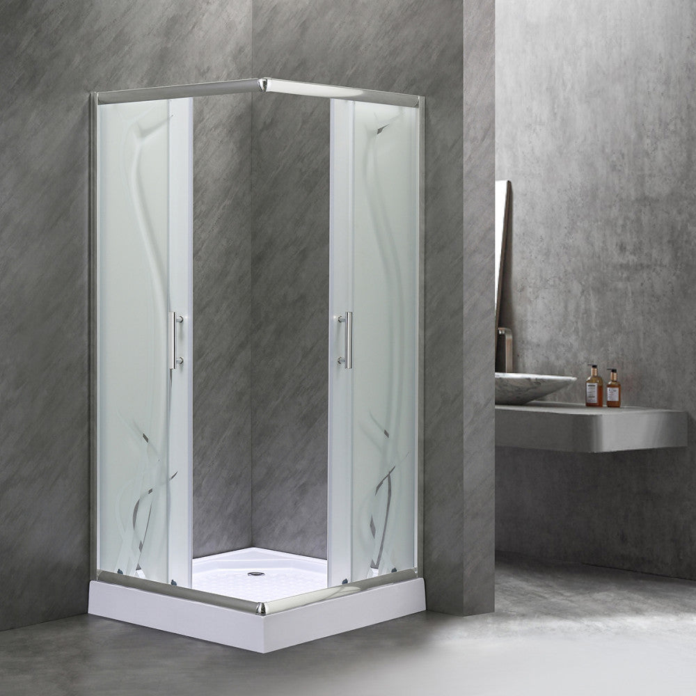 Spirit BAMBOO 8x8 szögletes zuhanykabin, erősített akril zuhanytálcával_3