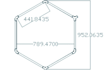 Sky Light SKL02 méhsejt mennyezeti világítás 6500K