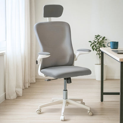 Flexo ergonomikus irodai forgószék deréktámasszal fehér