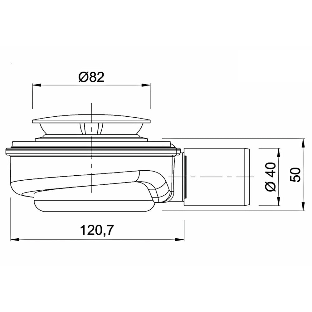 Speed 5 alacsony kialakítású zuhanytálca szifon_1