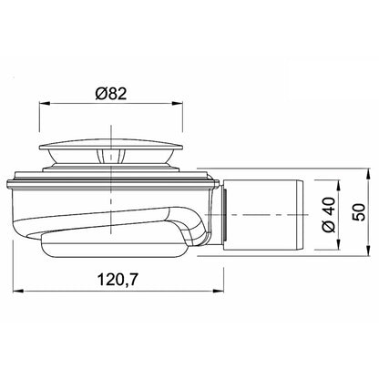 Speed 5 alacsony kialakítású zuhanytálca szifon_1