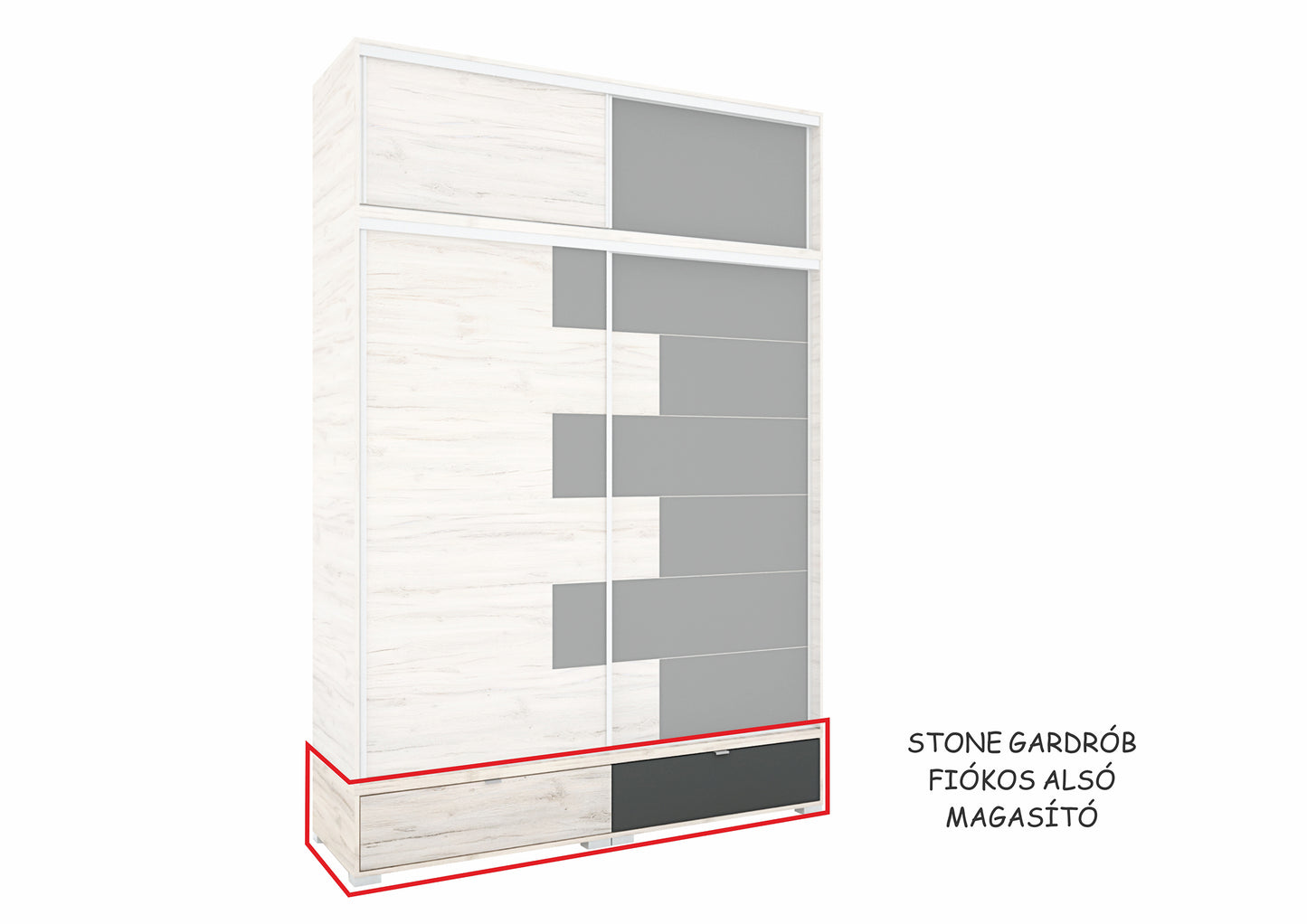 Stone gardrób - 200cm
