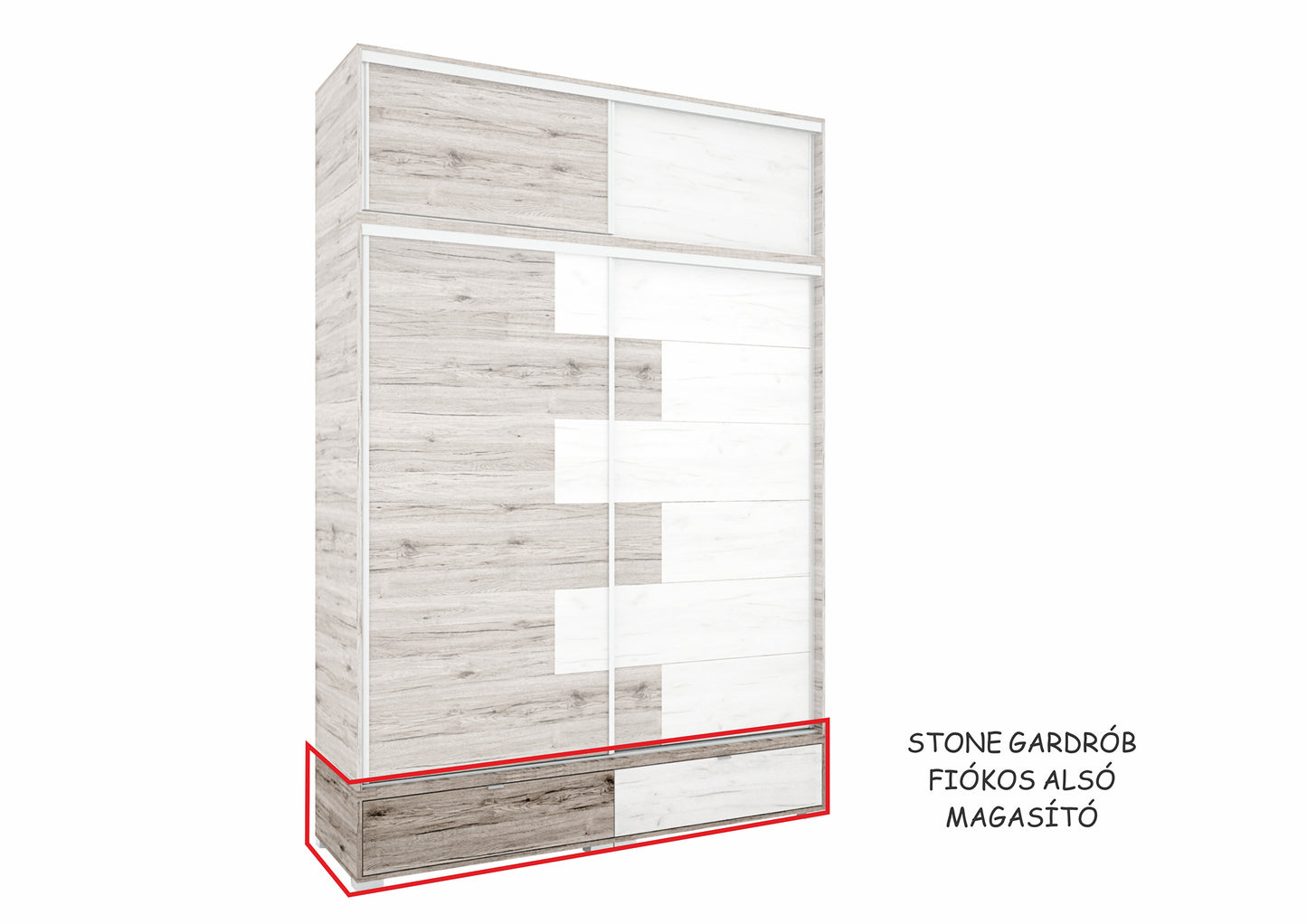 Stone gardrób - 200cm