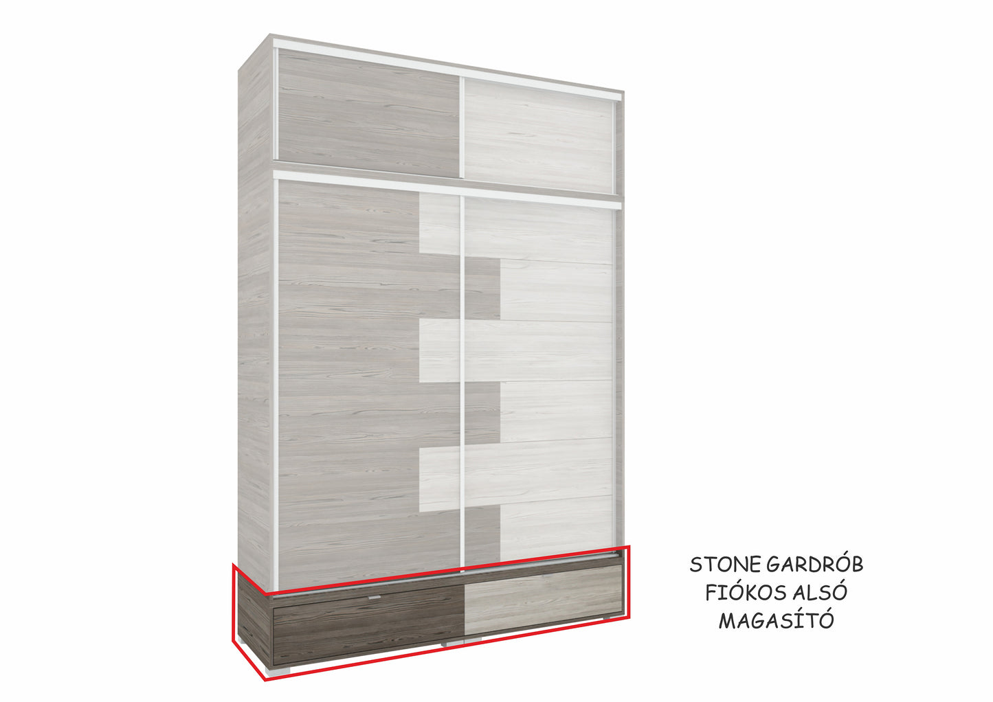 Stone gardrób - 200cm