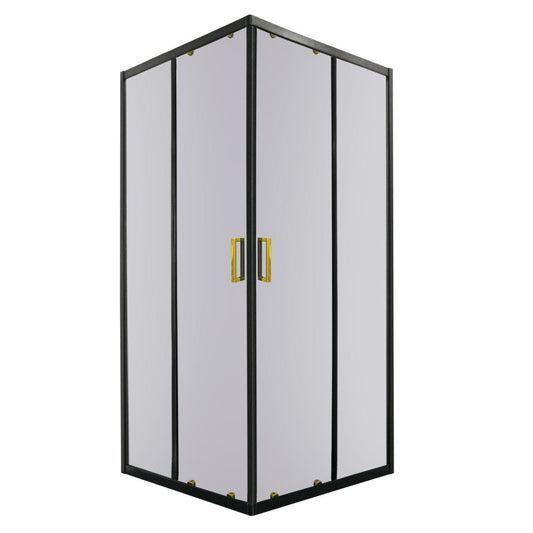 Tiara Square Gold 8x8 cm szögletes zuhanykabin zuhanytálca nélkül