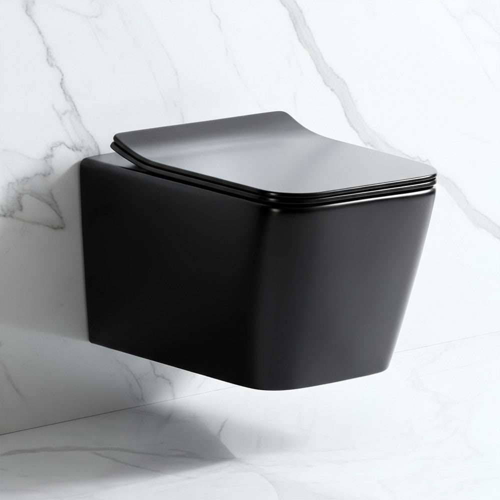 Tina fali rimless WC soft close ülőkével fekete