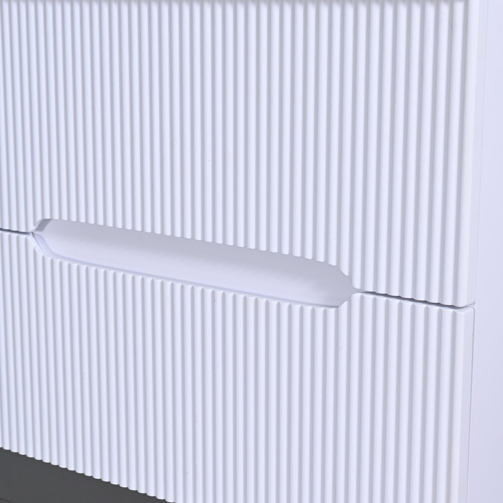 Trent Fürdőszobabútor 60 cm kerámia mosdóval (2 fiókos) tükörrel 60x80 cm fehér