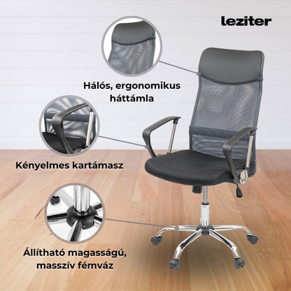 Fit ergonomikus irodai forgószék, szürke